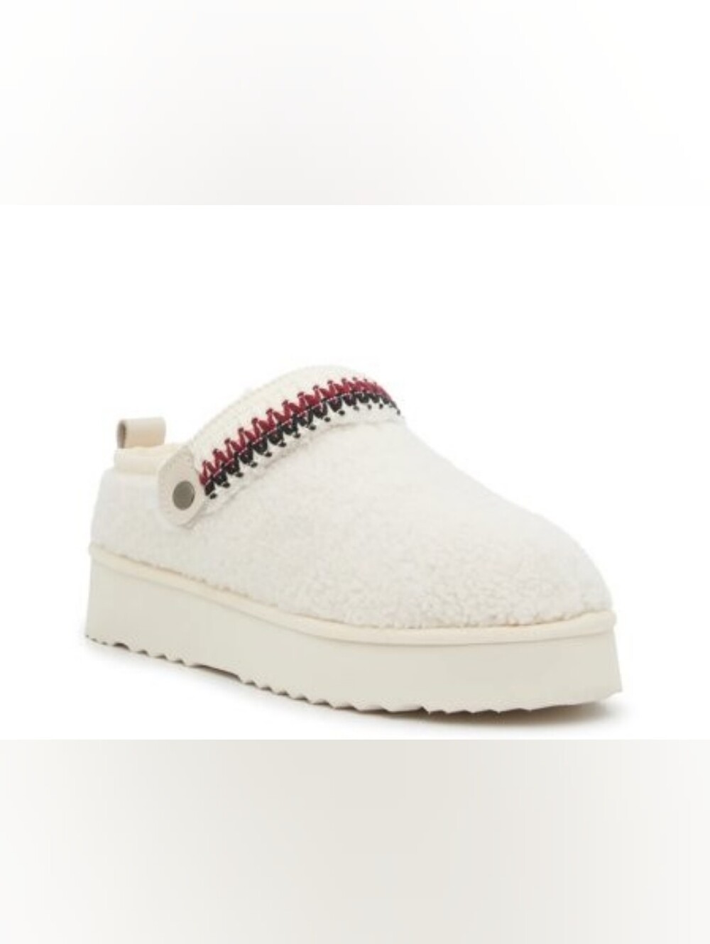 Beach by Matisse Storm Cozy Lined Clog/Mule In Ivory |  Size 6